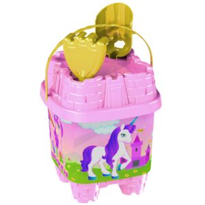 Κουβαδάκι Πύργος Μονόκερος σετ=4τεμ 20cm SummerTiempo 622821