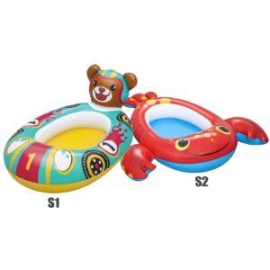 Φουσκωτό Βαρκάκι Αρκουδάκι & Καβουράκι Bestway Αρκουδάκι=109x69cm, Καβουράκι=117x116cm Bestway 34170