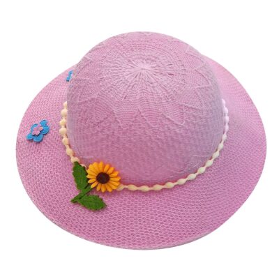 Καπέλο Στρογγυλό Μπεμπέ με Λουλούδι ø24cm SummerTiempo 622916