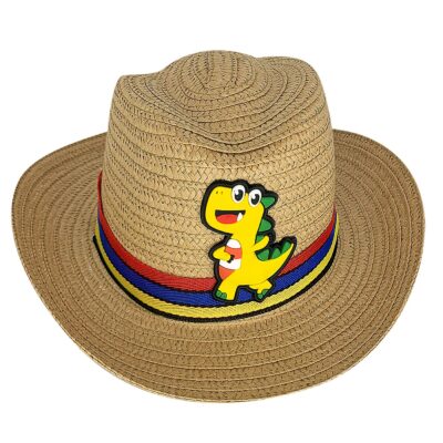 Καπέλο Ψαθόχαρτο Παιδικό Καουμπόϊ με Σχοινάκι  SummerTiempo 622918
