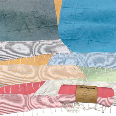 Πετσέτα Θαλάσσης Pestemal Λεπτές Ρίγες ~280g 90x180cm SummerTiempo 622965