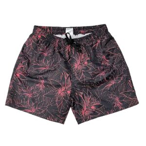 42-2955 Μαγιό Ανδρικό Polyester Μαύρο Κόκκινο SummerTiempo 622975