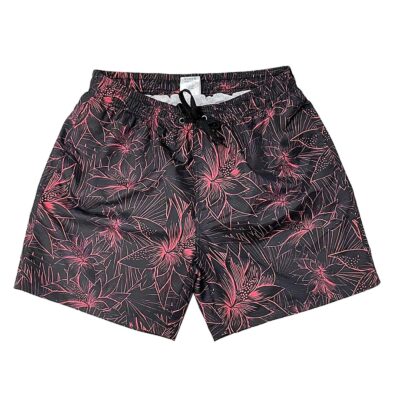 Μαγιό Ανδρικό Polyester Μαύρο Κόκκινο  SummerTiempo 622975