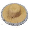 Καπέλο Ψαθόχαρτο με Δίχρωμο Περίγυρο ø40cm SummerTiempo 623158