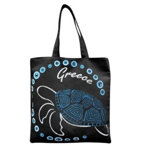 Τσάντα Βαμβακερή Τουριστική Μαύρη 40x40x10cm SummerTiempo 623186