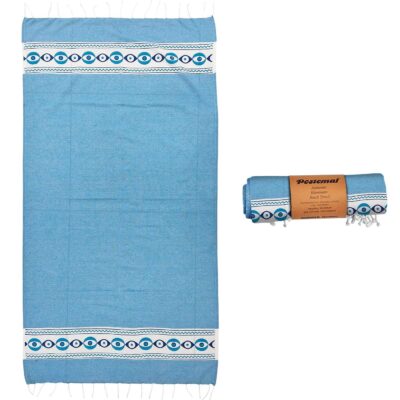 Πετσέτα Θαλάσσης Pestemal Ματάκια σε Σειρά ~280g 90x180cm SummerTiempo 623188