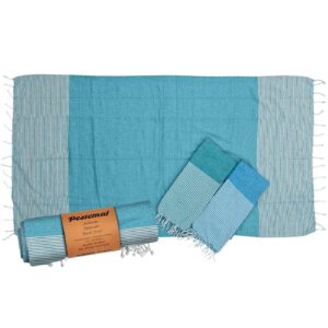 Πετσέτα Θαλάσσης Pestemal Ρόμβοι Ριγέ Φάσα ~280g 90x180cm SummerTiempo 623189
