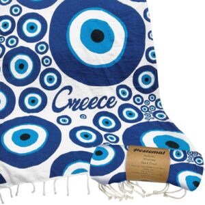 Πετσέτα Θαλάσσης Pestemal Ασύμμετρα Ματάκια ~280g 90x180cm SummerTiempo 623196