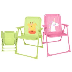 Καρεκλάκι Μεταλλικό Αναδιπλούμενο με Σχέδιο 50x38cm SummerTiempo 623226