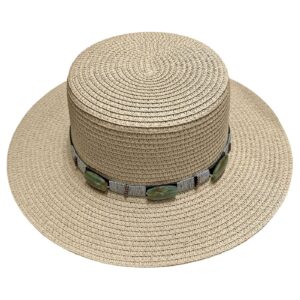 Καπέλο Ψαθόχαρτο Αυστηρές Γωνίες, Πετράδια ø34cm SummerTiempo 623352