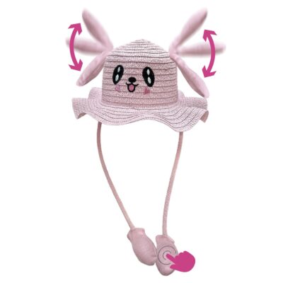 Καπέλο Ψαθόχαρτο με Αυτάκια Κίνηση ø31cm SummerTiempo 623355