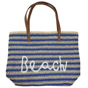 Τσάντα Παραλίας Ψαθόχαρτο Beach 51x39x15cm SummerTiempo 623371