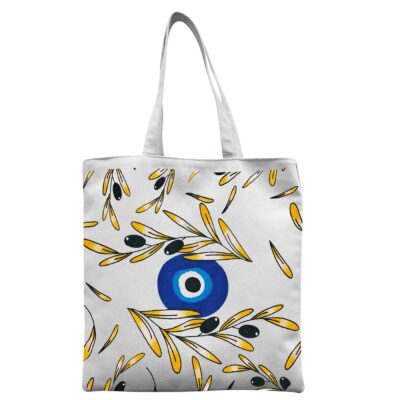 Τσάντα Βαμβακερή Τουριστική Ελιές - Μάτι 40x40x10cm SummerTiempo 623390