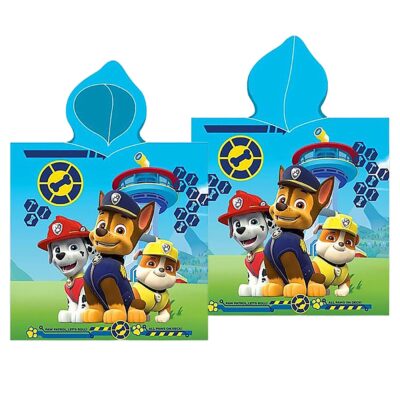 Πετσέτα Θαλάσσης Ποντσο Microfiber Paw Patrol 100x50cm Paw Patrol