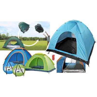 Σκηνή pop up 4 Ατόμων 2 Πόρτες 2x2x1,30m SummerTiempo 62700
