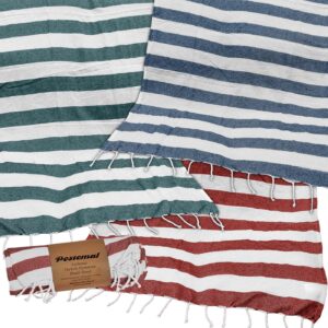 Πετσέτα Θαλάσσης Pestemal Ριγέ ~280g 90x180cm SummerTiempo 62841