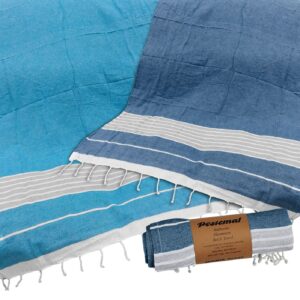 Πετσέτα Θαλάσσης Pestemal Γκρί Ρίγες ~280g 90x180cm SummerTiempo 62843