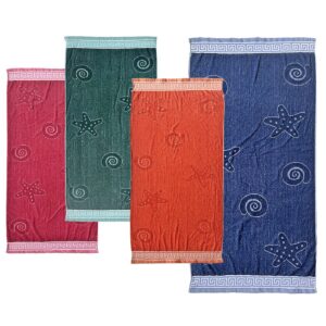 42-825 Πετσέτα Θαλάσσης Ζακάρ Μονόχρωμη 75x150cm ~450gr SummerTiempo 62845