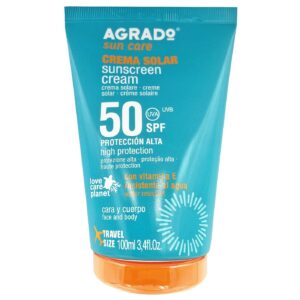 Αντηλιακή Κρέμα Προσώπου Αδιάβροχη Agrado SPF50 100ml Agrado 8332