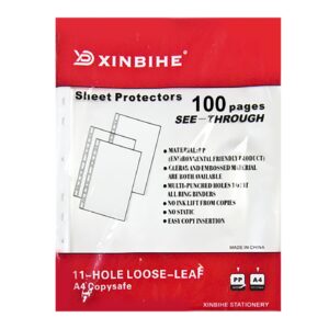 50-1359 Ζελατίνες-Διαφάνειες με Τρύπες πακ=100 τεμ Πάχος=0,025mm JustNote 701379