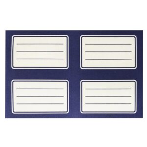 50-1969 Ετικέτες Μπλε πακ=20τεμ Ετικέτα=9.5x5.5cm, φύλλο=20x12cm JustNote 701989
