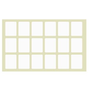 50-31 Ετικετάκια Λευκά Αυτοκόλλητα πακ=40φ Φύλλο=13x9cm JustNote 7051