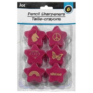 Ξύστρα Αστεράκι σετ=6 τεμ  JustNote 703180