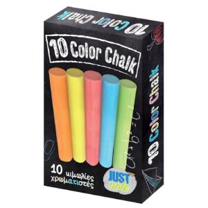 50-3219 Κιμωλία Χρωματιστή πακ=10 τεμ JustNote 703239