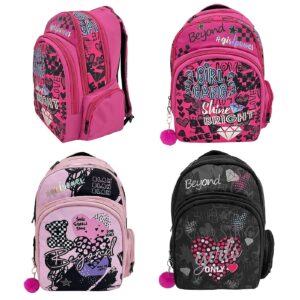 Τσάντα με Ανατομική Πλάτη Beyond Κορίτσι 45cm Beyond 16295-2362-63-64