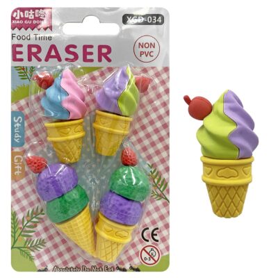 Γόμες 3d Cupcake 4τεμ ~3cm JustNote 703391
