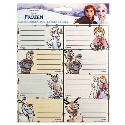 Ετικέτες Frozen  σετ=2φύλλα 16 Ετικέτες 15x20cm Gim 771-80846