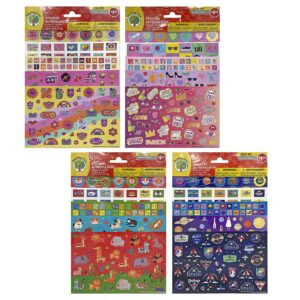 6-724 Αυτοκόλλητα σετ 300τεμ Διάφορα Σχέδια μίξ 30x19cm JustNote 26744