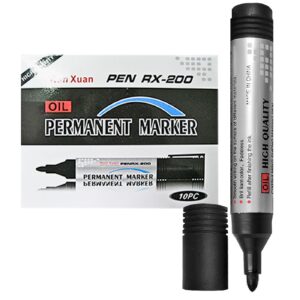 Μαρκαδόρος Ανεξίτηλος Μαύρος 12,5x1,8cm JustNote 80528