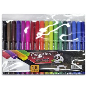 60-690 Μαρκαδόροι Λεπτοί 2mm σετ=18 Χρώματα JustNote 80710