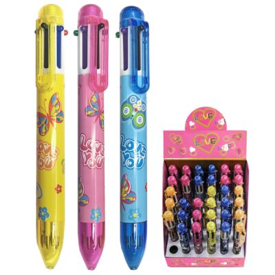 Στυλό 6 Χρωμάτων Ballpoint 1.0mm  JustNote 8095