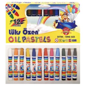 Λαδοπαστέλ σετ=12 Χρώματα 20x9,5cm JustNote 80819