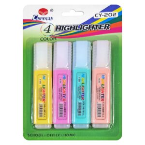 60-834 Μαρκαδόροι Υπογραμμίσεως παλ 5mm σετ=4 τεμ JustNote 80854