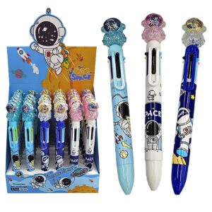 60-858 Στυλό 6 Χρώματα Μπάλα με Αστροναύτη Κεφάλι 17cm JustNote 80878