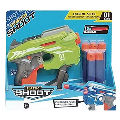 Όπλο με Μαλακές Σφαίρες Elastic Shoot 26x23x6cm ToyMarkt 88799
