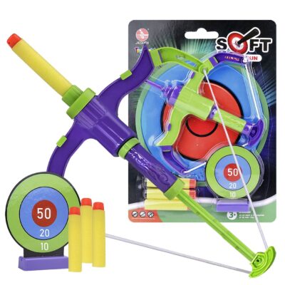 Τόξο Μίνι Στόχος Βελάκια σε Καρτέλα 19x26cm ToyMarkt 88846
