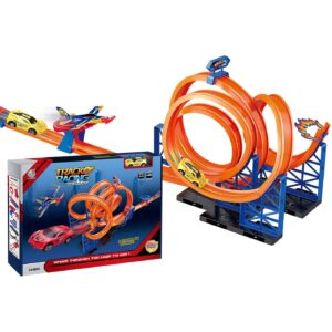 68-836 Πολλαπλή Τροχιά Αυτοκινήτου με Εκτοξευτήρα 42x30x6cm ToyMarkt 88856