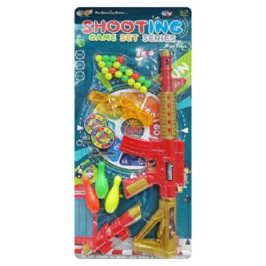 68-858 Οπλοπολυβόλο Στόχος-Μπίλιες-Βελάκια σε Καρτέλα 25x57x3cm ToyMarkt 88878