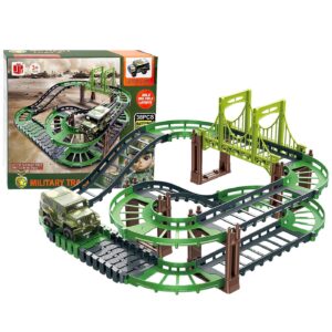 68-866 Αυτοκινητόδρομος Μικρός Στρατιωτικός με Γέφυρα Μπαταρίας 21x18x6cm ToyMarkt 88886