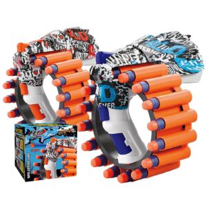 68-880 Όπλο Κυκλικής Σκόπευσης με Μαλακά Βελάκια Σετ=21 τεμ 18x17,5x15cm ToyMarkt 88900