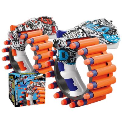 Όπλο Κυκλικής Σκόπευσης με Μαλακά Βελάκια Σετ=21 τεμ 18x17,5x15cm ToyMarkt 88900