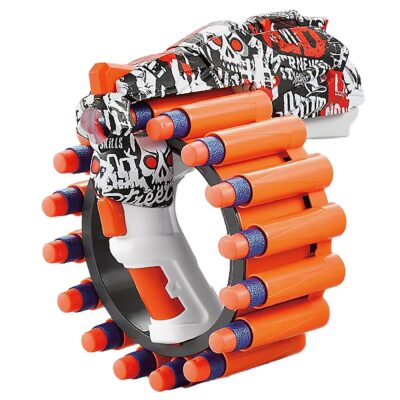 Όπλο Κυκλικής Σκόπευσης με Μαλακά Βελάκια Σετ=21 τεμ 18x17,5x15cm ToyMarkt 88900