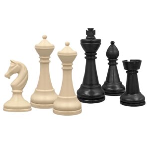 69-1732 Πιόνια Μπεζ-Μαύρα για Σκάκι Μεγάλο με 2 Βασίλισσες Για Σκάκι Μεγάλο με 2 Βασίλισσες ToyMarkt 891752