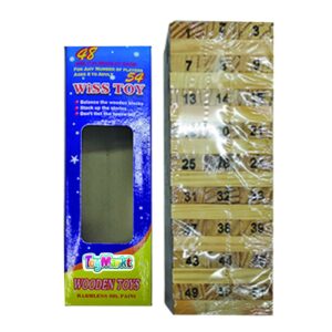 69-328 Επιτραπέζιο Πύργος με Τουβλάκια 7,5x23,5x7.5cm ToyMarkt 89348