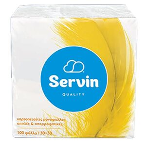 7-133 Χαρτοπετσέτες πακ=50τεμ 30x30cm 76,5gr Servin SERV053
