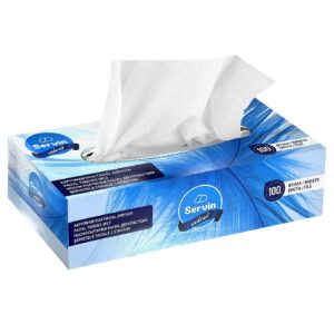 7-134 Χαρτομάντηλα Δίφυλλα Κυτ=100τ 125gr Servin SERV060